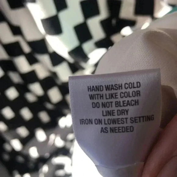 Dress size 16 plus size black, white with robin’s egg blue accents - Picture 7 of 10